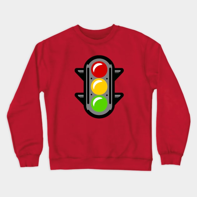 Traffic Light Crewneck Sweatshirt by KayBee Gift Shop